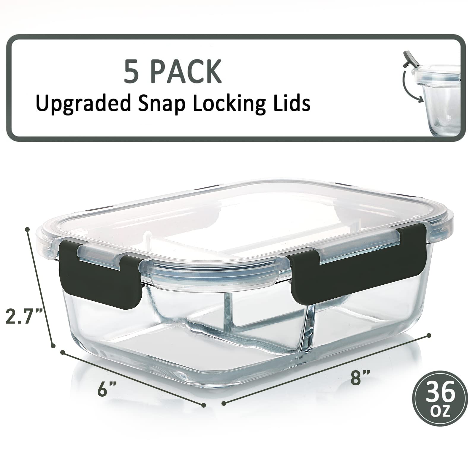 M MCIRCO close-up of silicone gasket and snap-lock lid, demonstrates reliable leak prevention