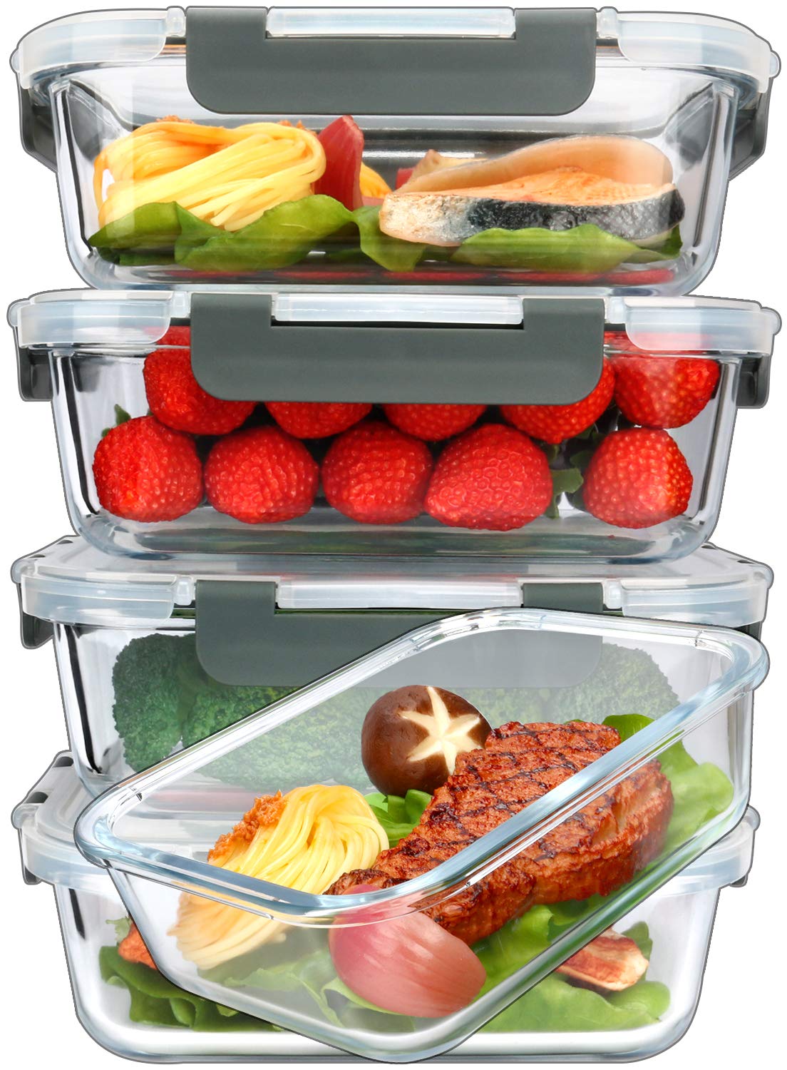 M MCIRCO front view of five 36oz containers showing set and benefits