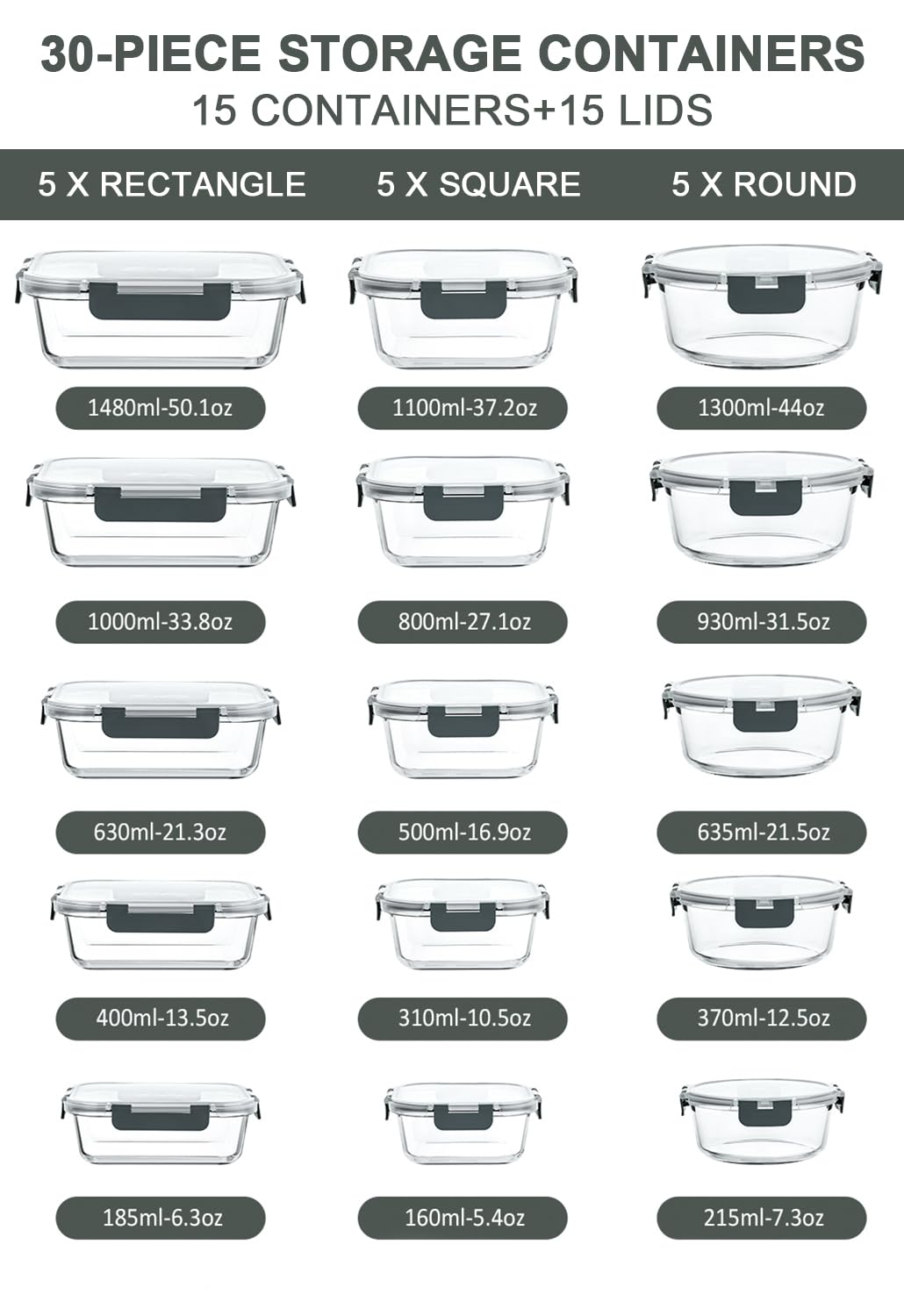 M MCIRCO detailed shot of gray snap-lock lids showing silicone seal and leak-resistant benefit