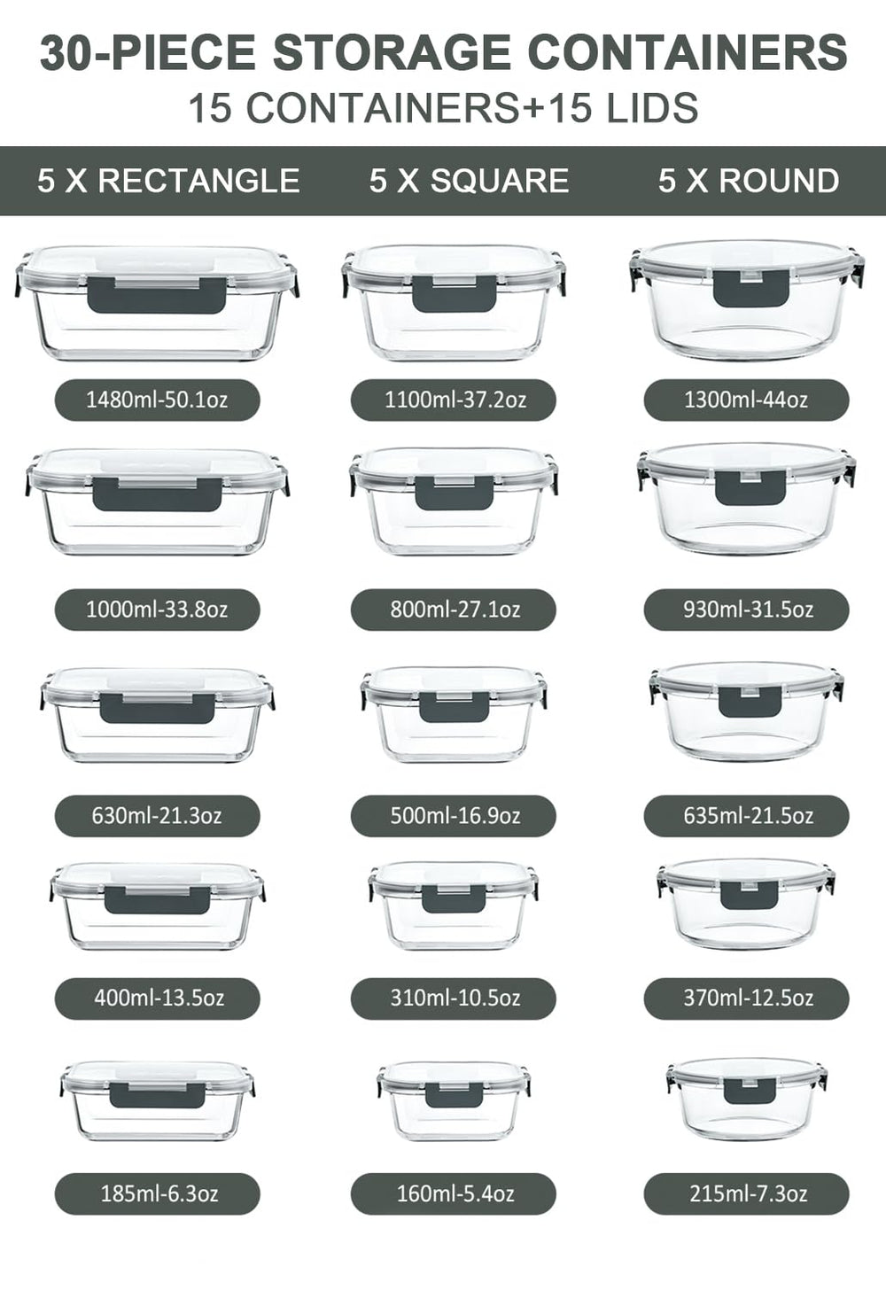 M MCIRCO detailed shot of gray snap-lock lids showing silicone seal and leak-resistant benefit