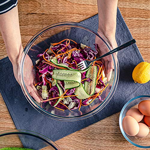 M MCIRCO bowls serving salad on kitchen table demonstrating stylish serving and transport