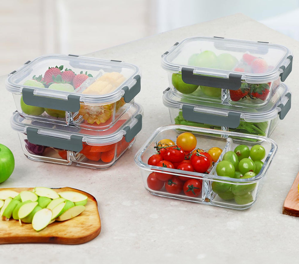 M MCIRCO plated meal in divided container showing balanced portions for lunches