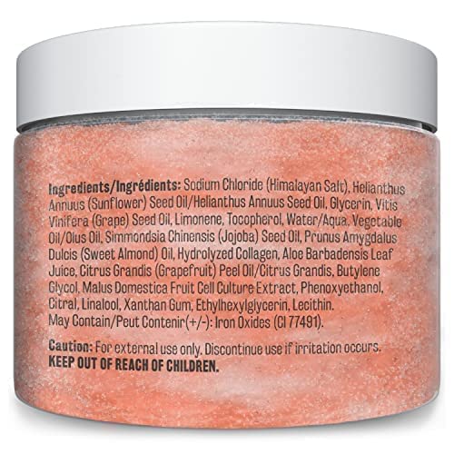 M3 Naturals scrub in hand being applied to arm to smooth rough skin