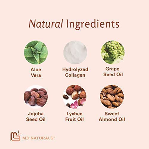M3 Naturals jar next to a hand to show actual product size and scale