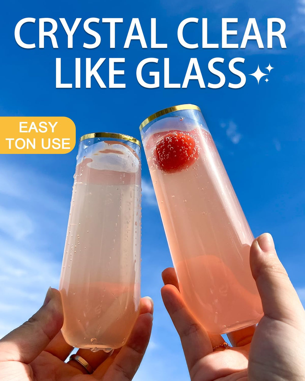 Maaacute close-up of PET clarity and texture demonstrating shatterproof quality