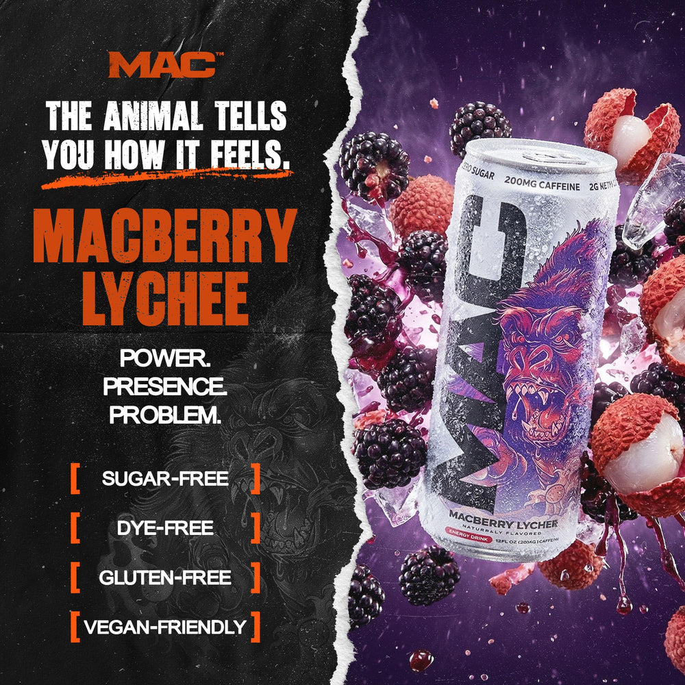MAC Energy in athlete setting before workout showing performance-ready boost
