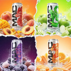 MAC Energy Orange Creamsicle can top view — creamy citrus, 200mg caffeine perk