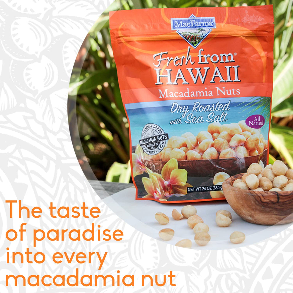 MacFarms chopped macadamias on baked goods adding buttery crunch