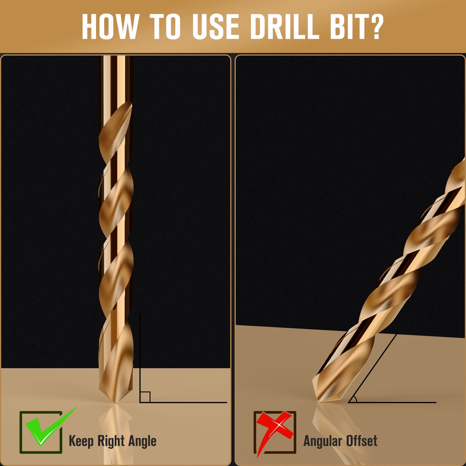 MACXCOIP bit drilling stainless steel, clean hole and heat resistance benefit