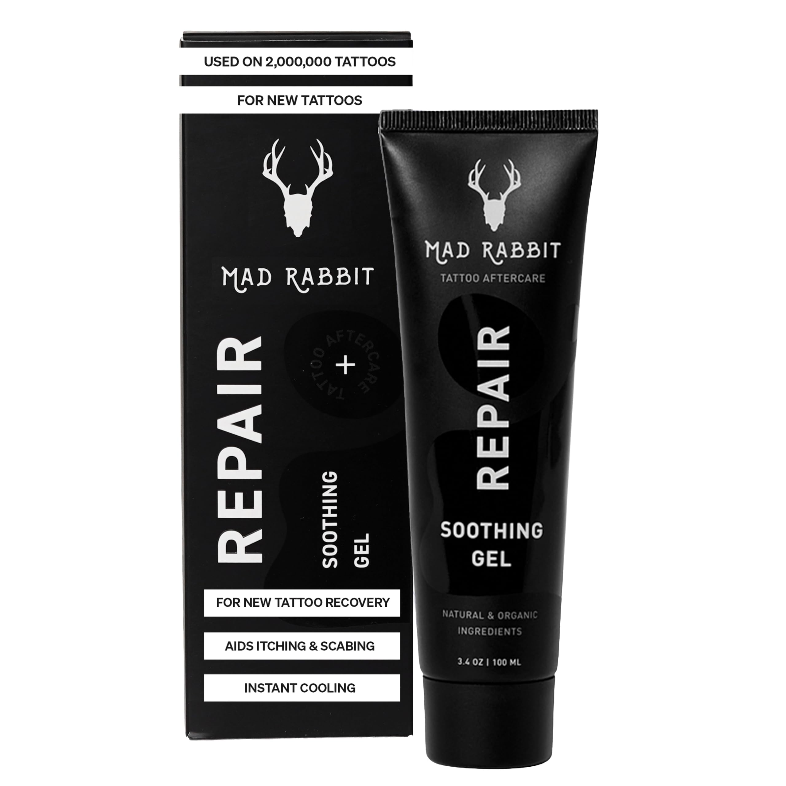 Mad Rabbit front packaging showing bottle and clear branding for quick identification and trust