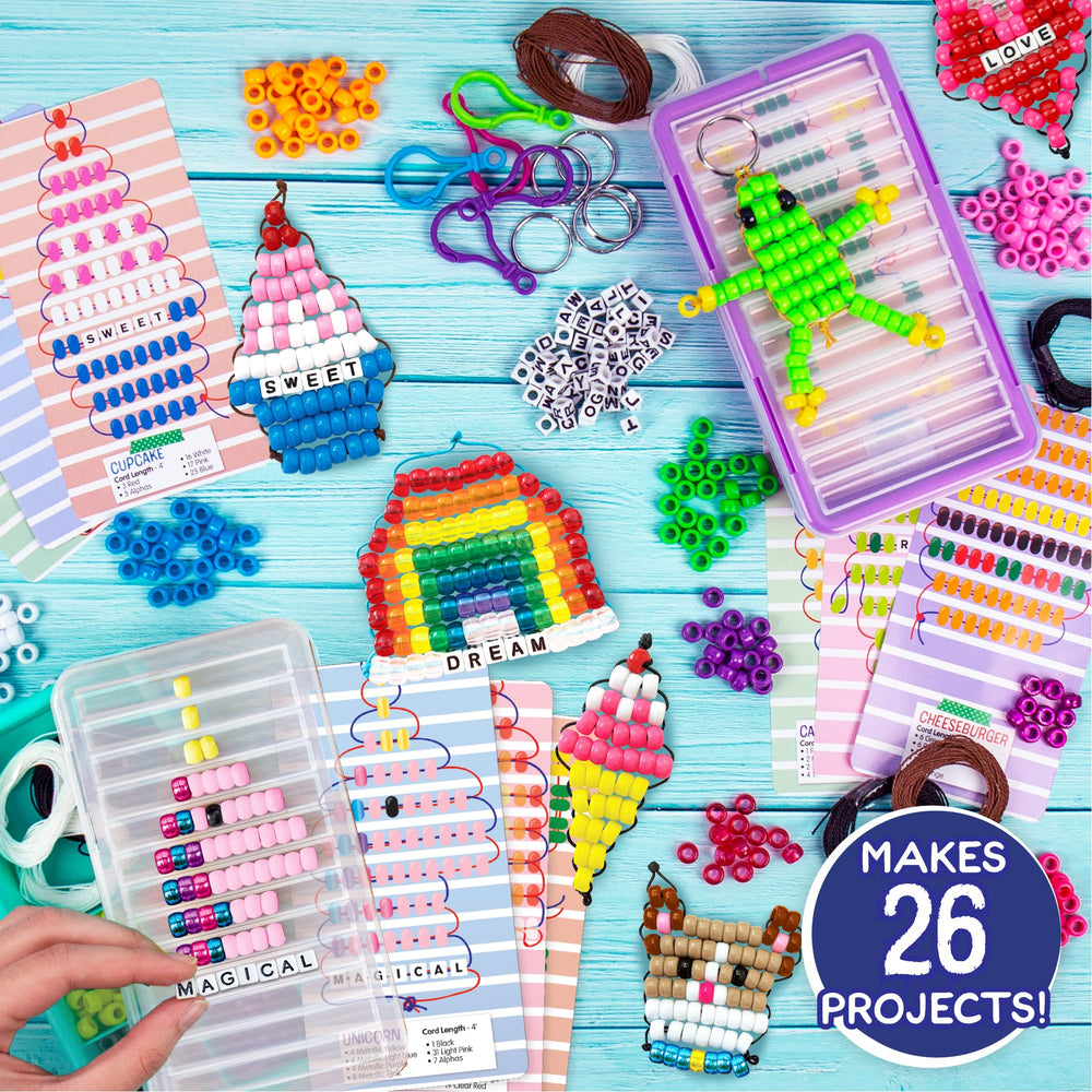Made By Me open cases with beading trays organized for easy crafting