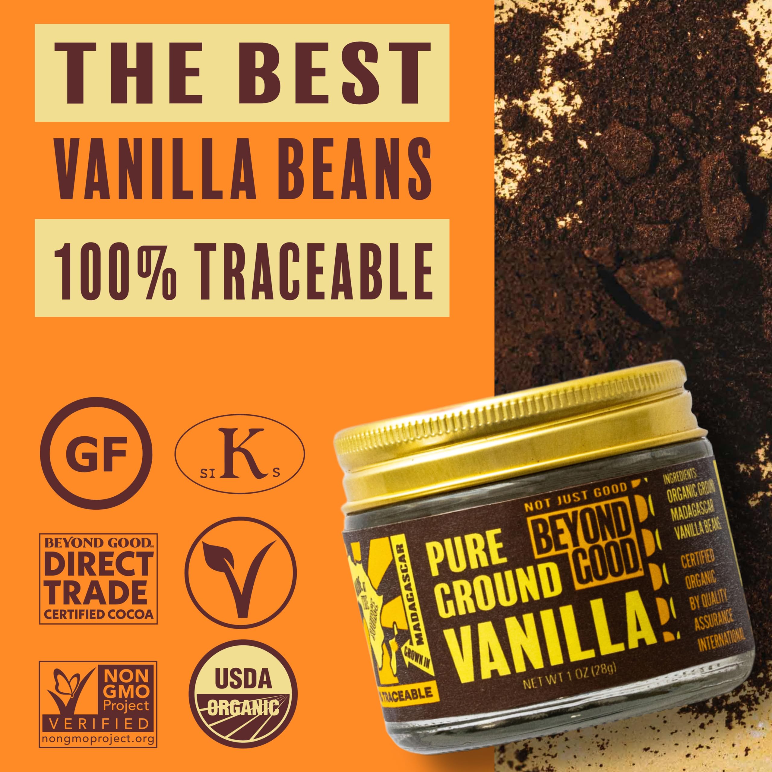MADÉCASSE label and single-ingredient list highlighting organic origin