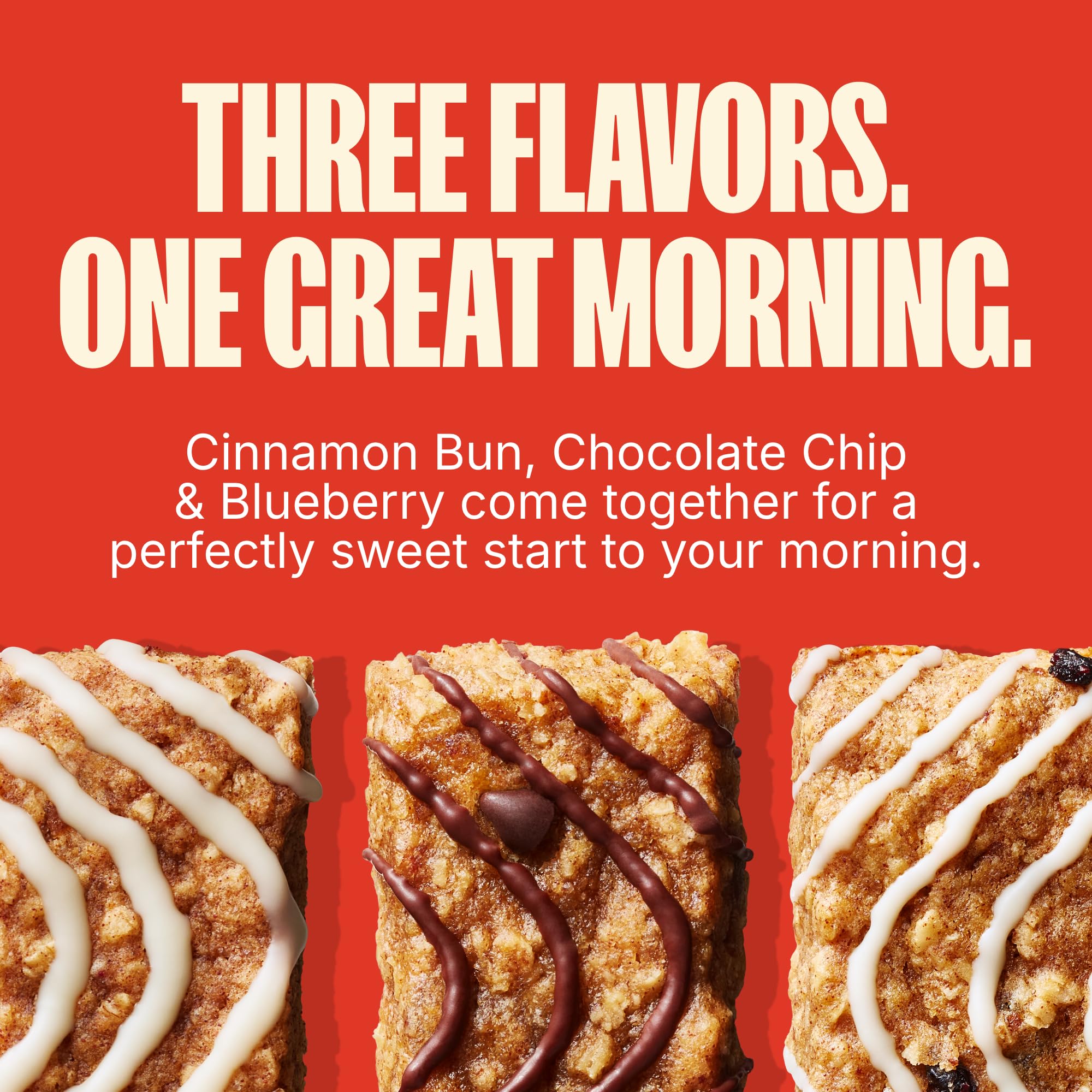 MadeGood blueberry bar close-up showing fruit pieces for flavorful mornings
