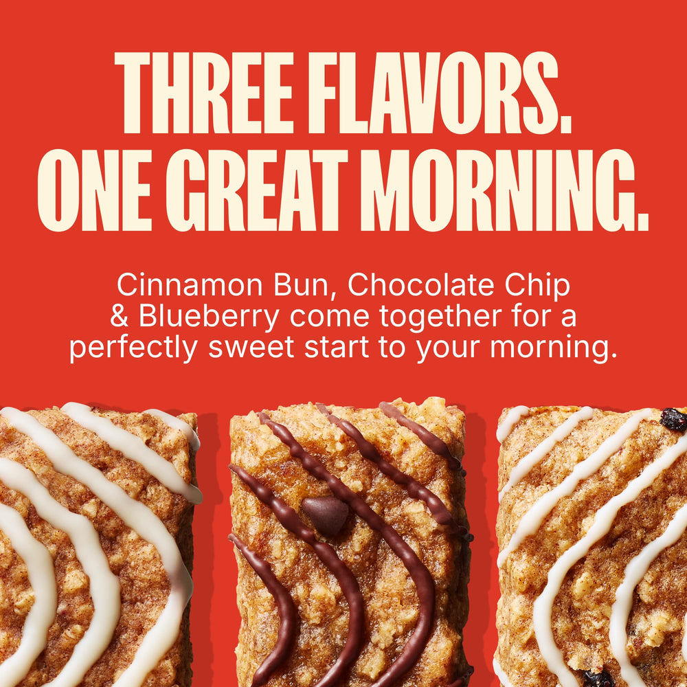 MadeGood blueberry bar close-up showing fruit pieces for flavorful mornings
