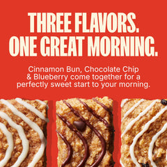 MadeGood blueberry bar close-up showing fruit pieces for flavorful mornings