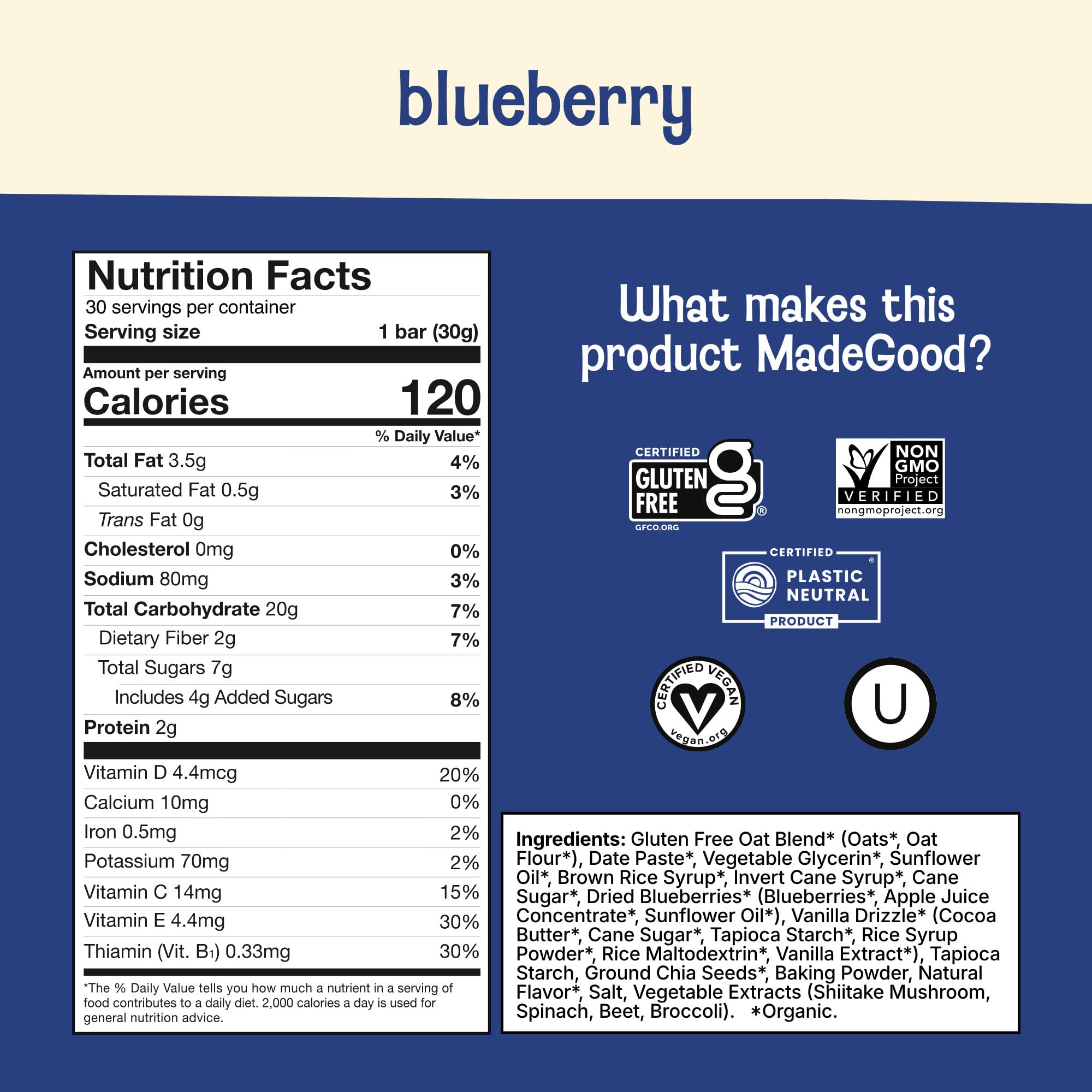 MadeGood bars inside a lunchbox illustrating allergy-friendly packing