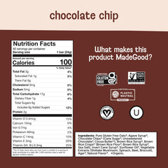 MadeGood individually wrapped bar close-up highlighting portability benefit