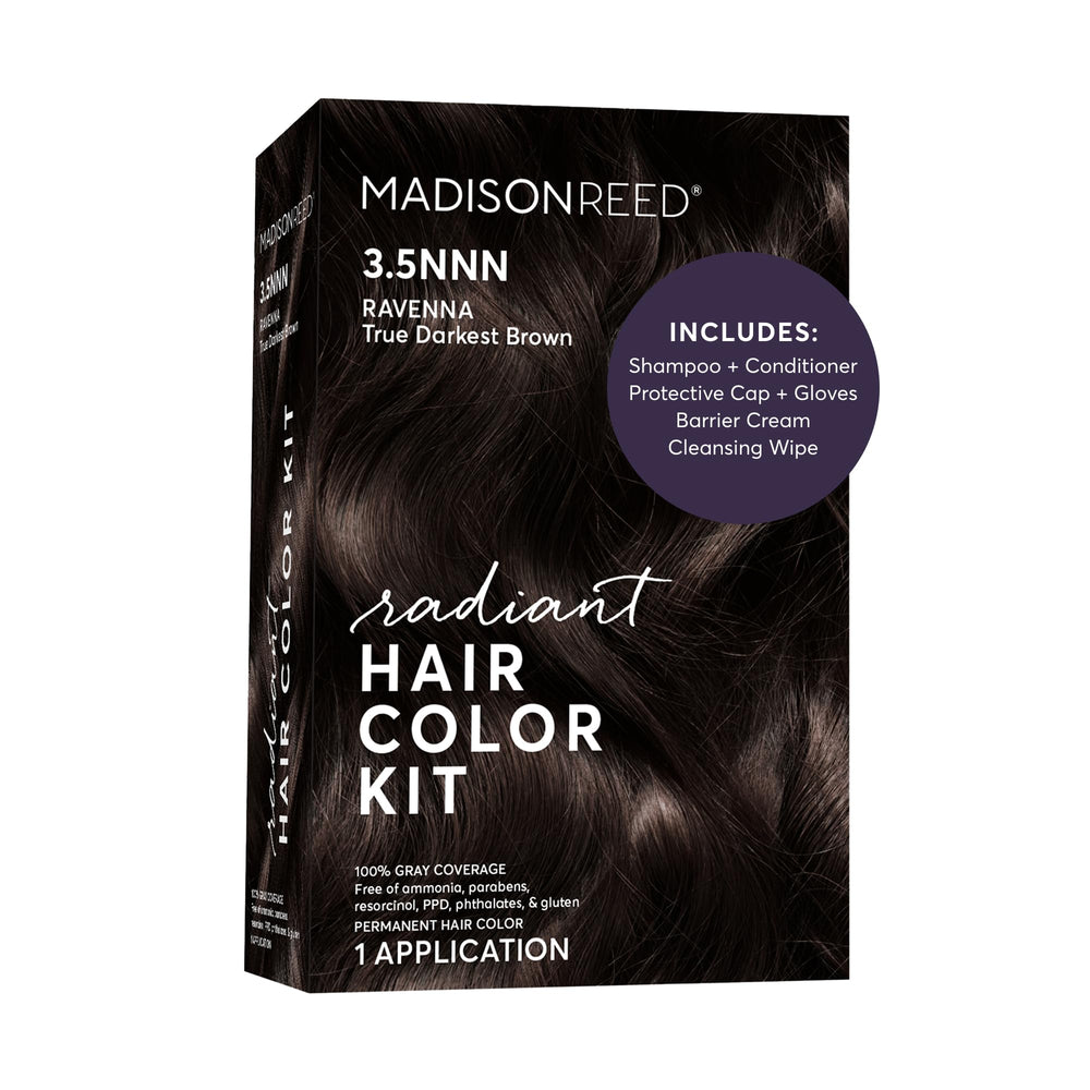 Madison Reed front packaging showing full kit and benefits
