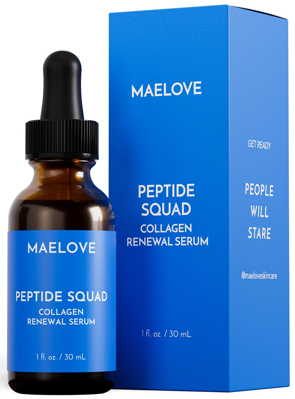 MAELOVE bottle front view showing sleek packaging and product benefit