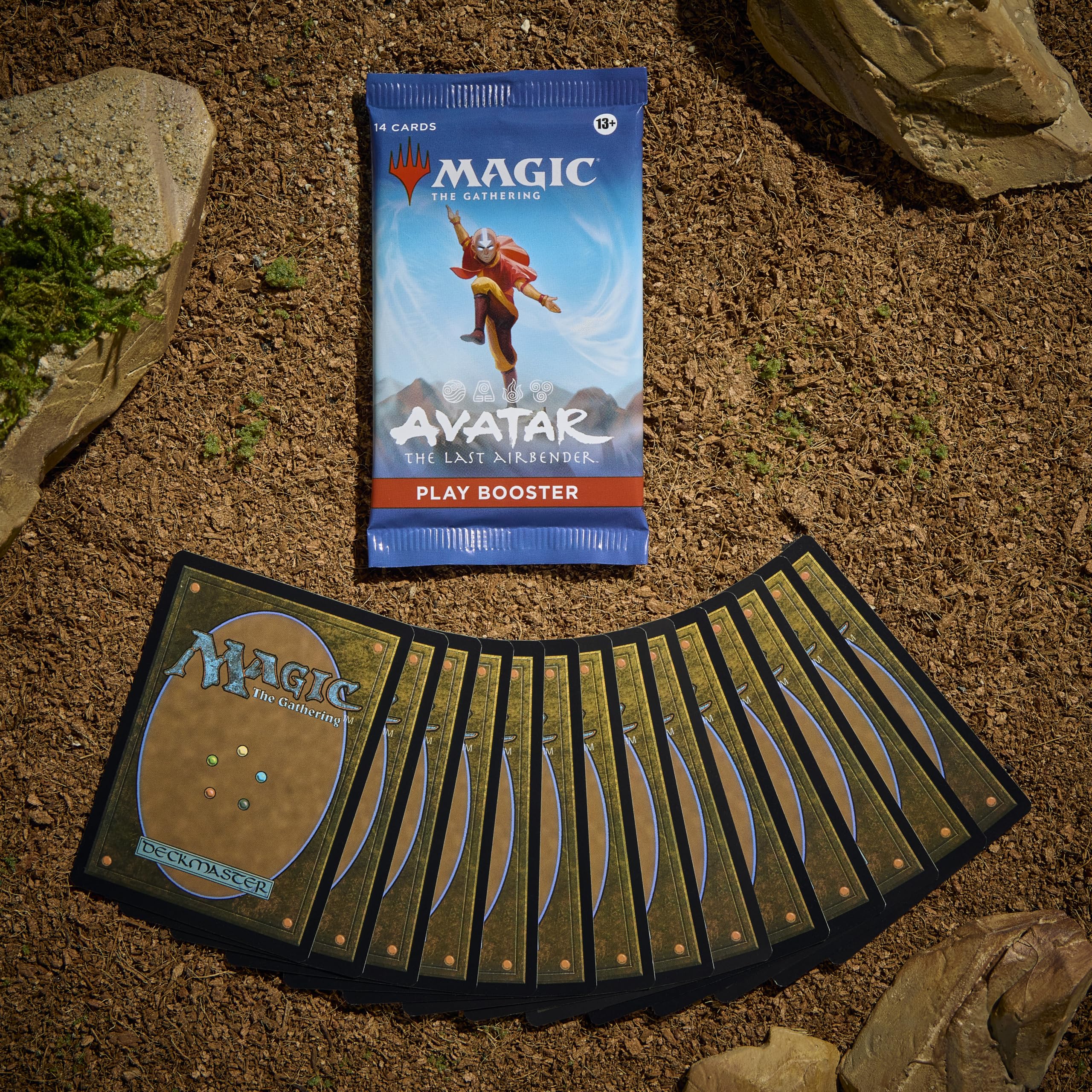 Magic: The Gathering booster pack held in hand for scale, helps assess purchase quantity