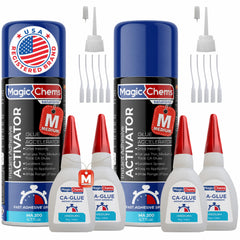 Magic Chems front packaging showing two-tube pack and activator, clear product visibility and convenience