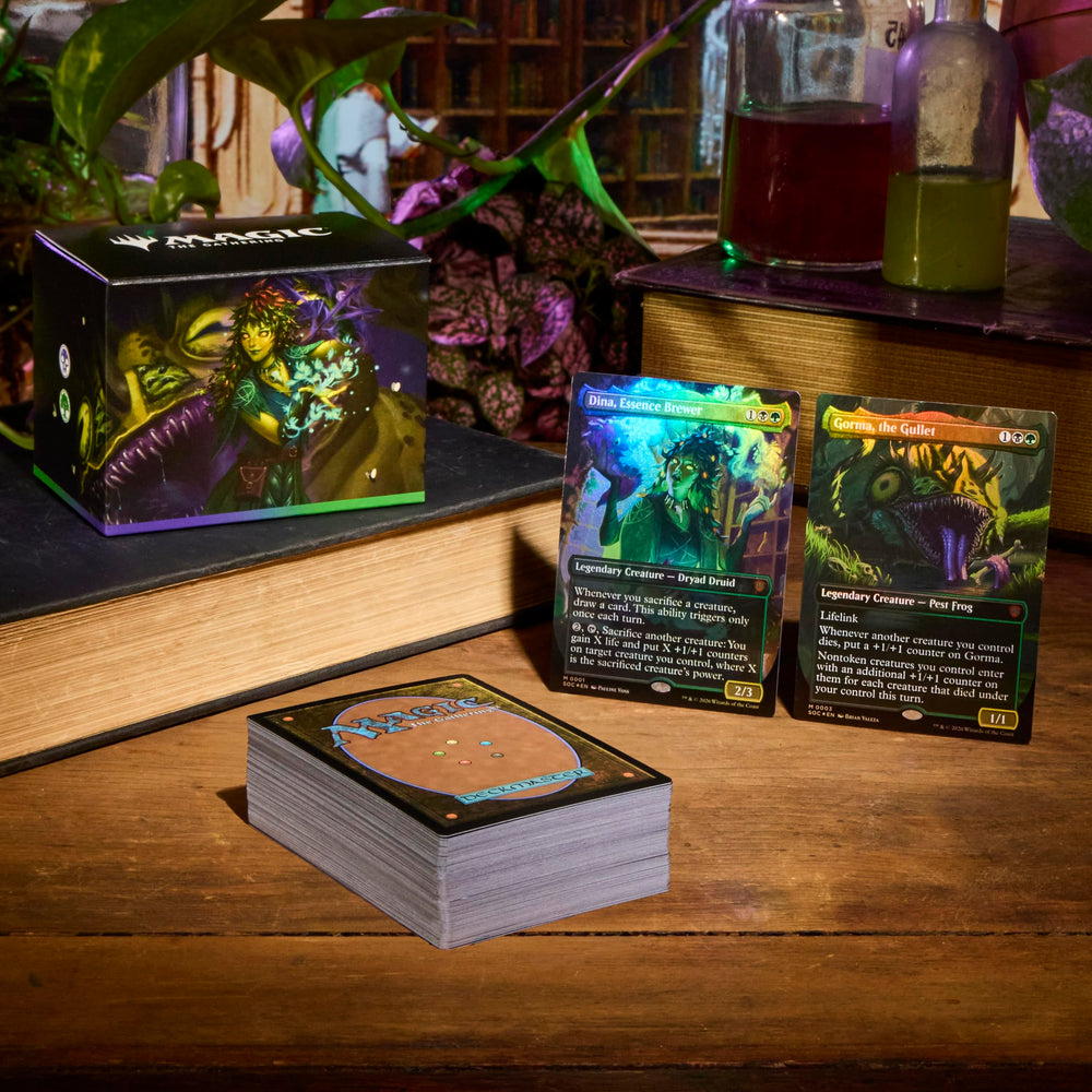 Magic: The Gathering deck box with 100 sleeved cards inside for secure transport and storage