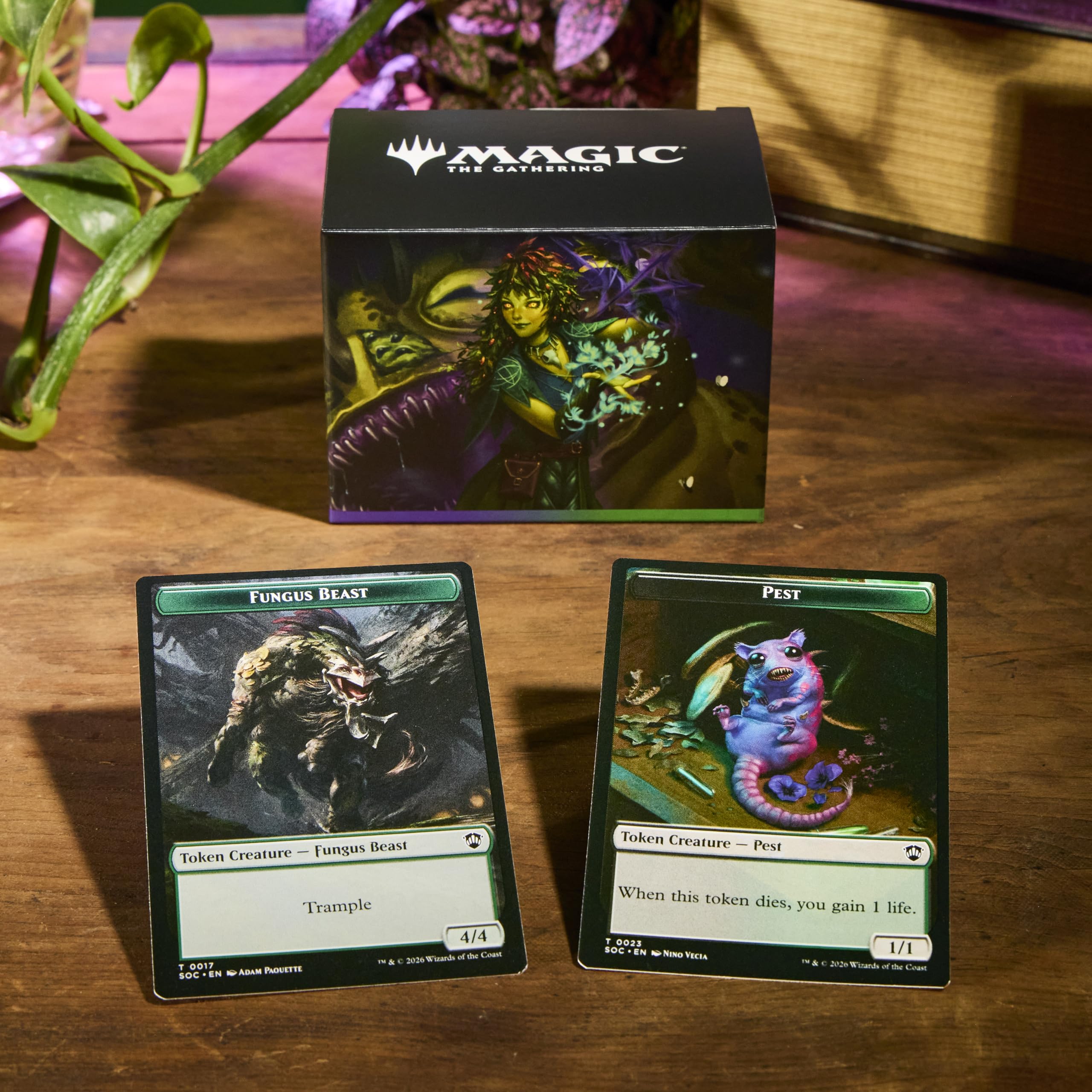 Magic: The Gathering strategy guide open to pages explaining combos and turn planning benefits