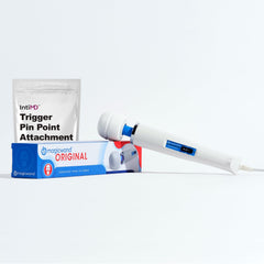 Magic Wand front view showing head and handle, demonstrating trusted build and power