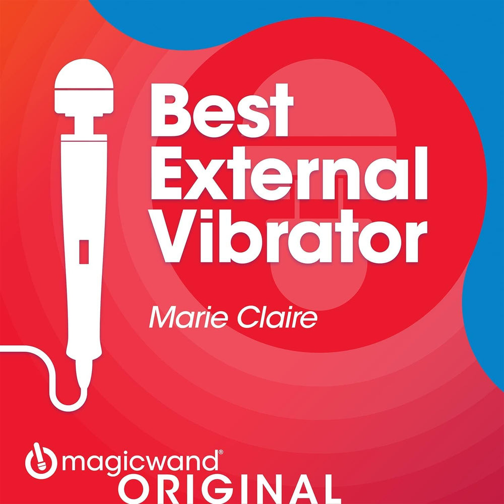 Magic Wand in use on shoulder to illustrate soothing muscle relief benefit