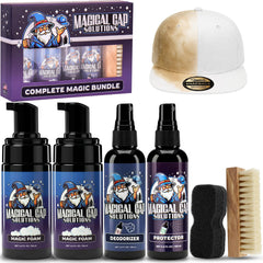 MAGICAL CAP SOLUTIONS kit front view showing full four-step set and convenience