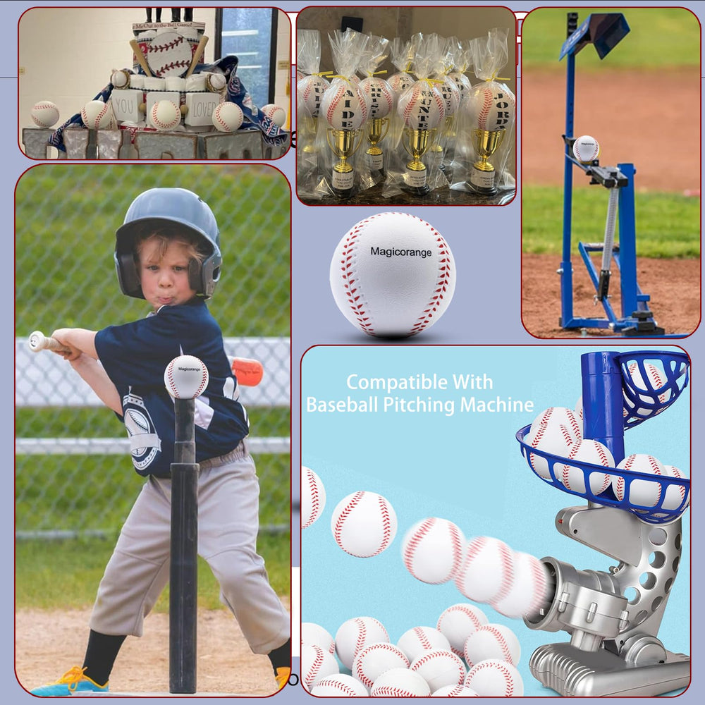 Magicorange child batting with foam ball for safer hitting practice and confidence