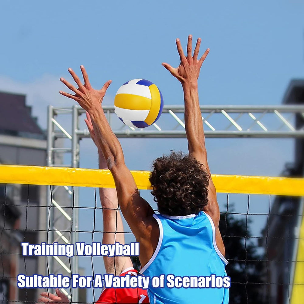 Magicorange volleyball in beach play scene demonstrating versatile outdoor use