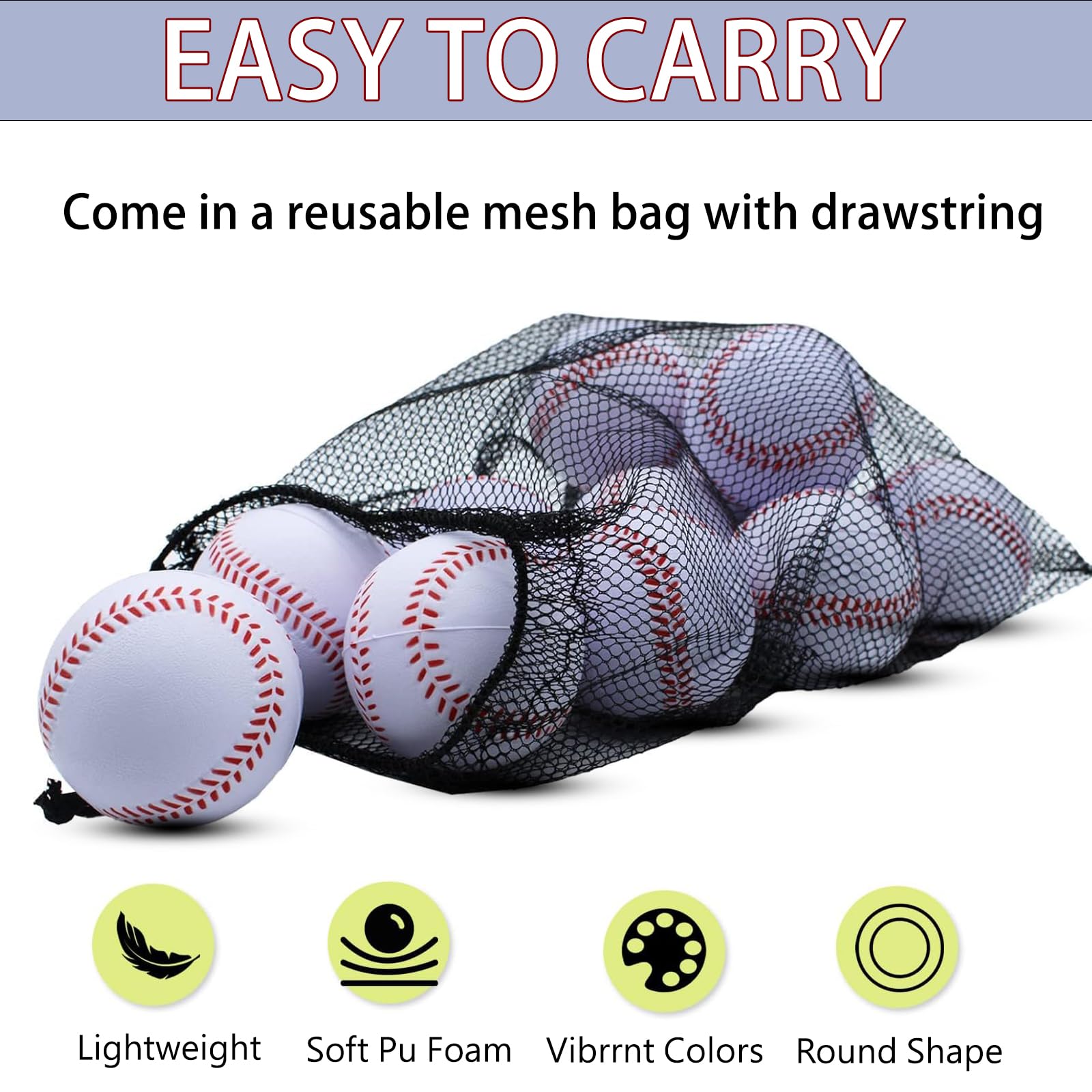 Magicorange mesh drawstring bag packed with balls for convenient transport