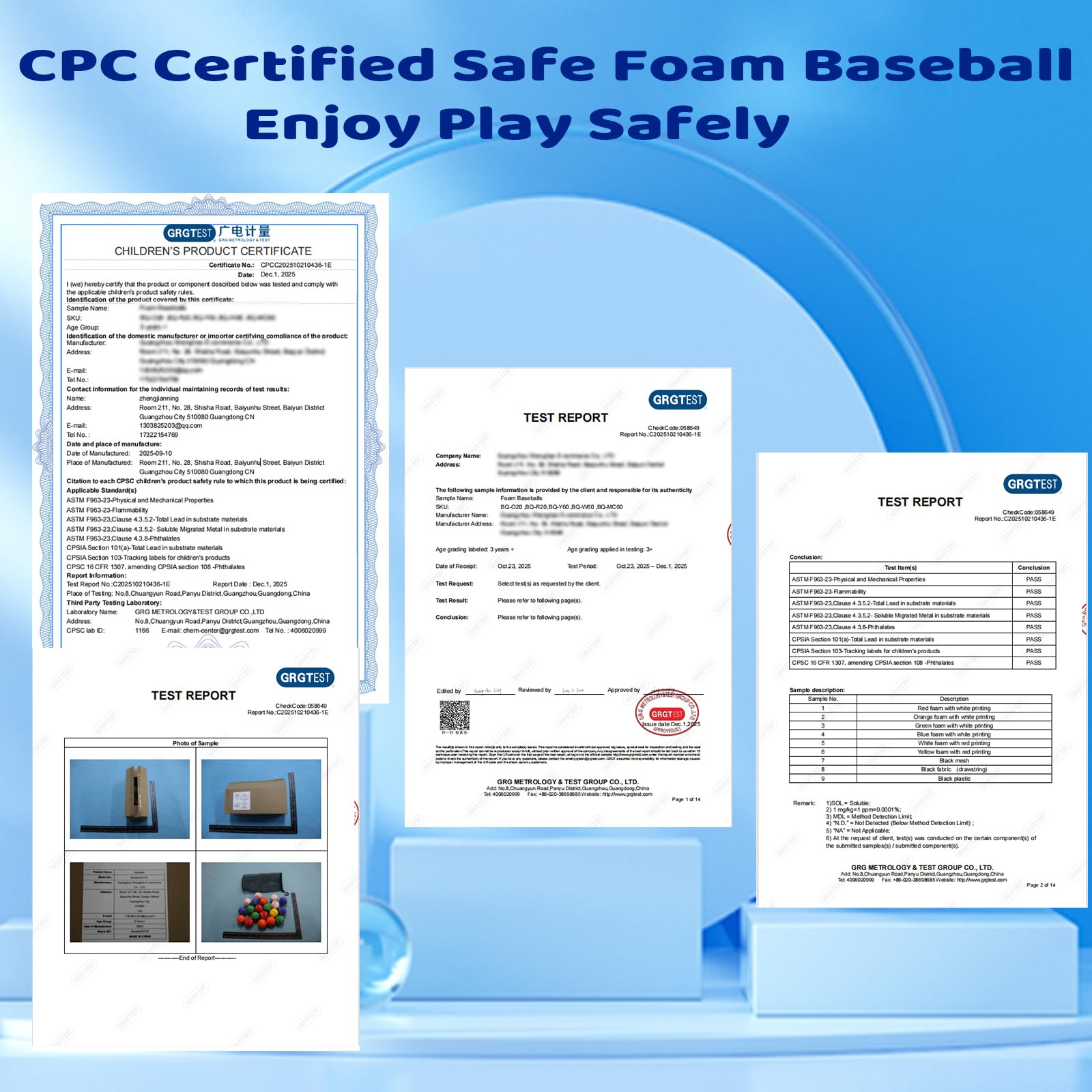 Magicorange label and dimensions on package for standard-size practice balls