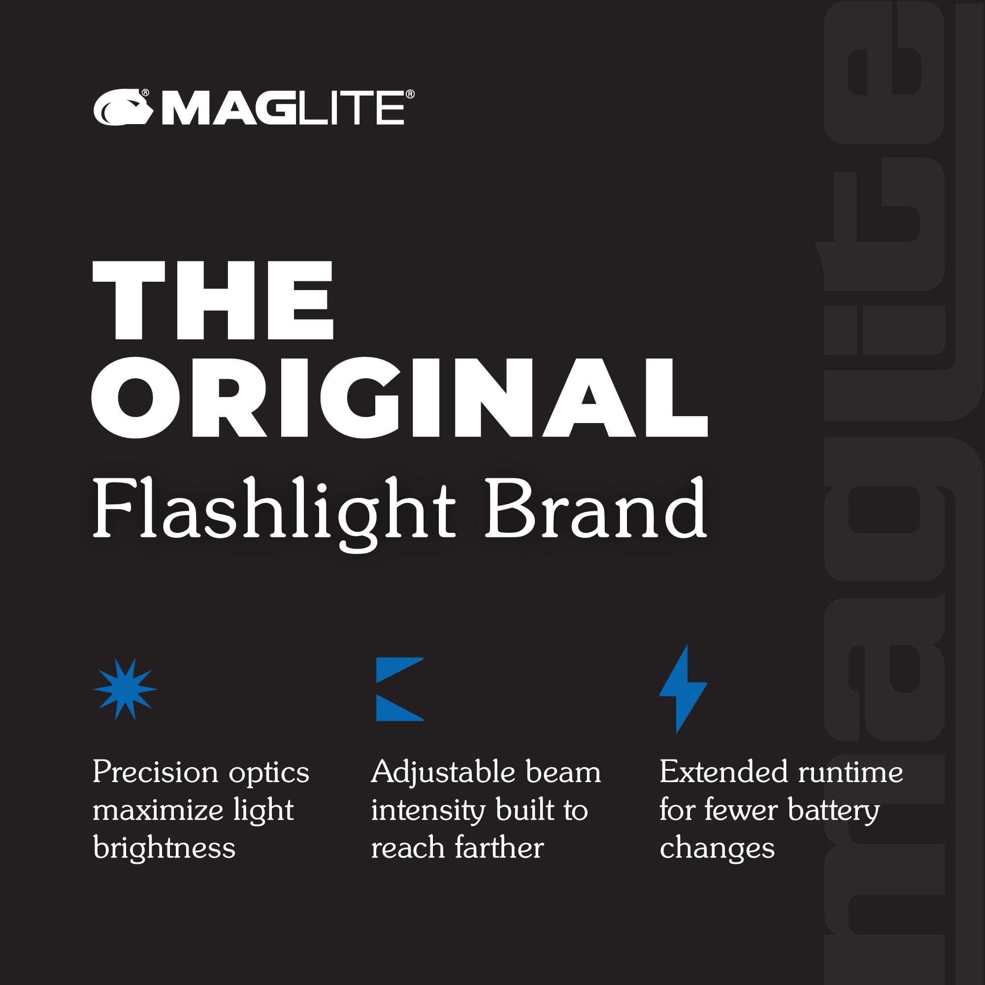 MagLite Mini Pro held in hand to show pocket-size portability and easy carry