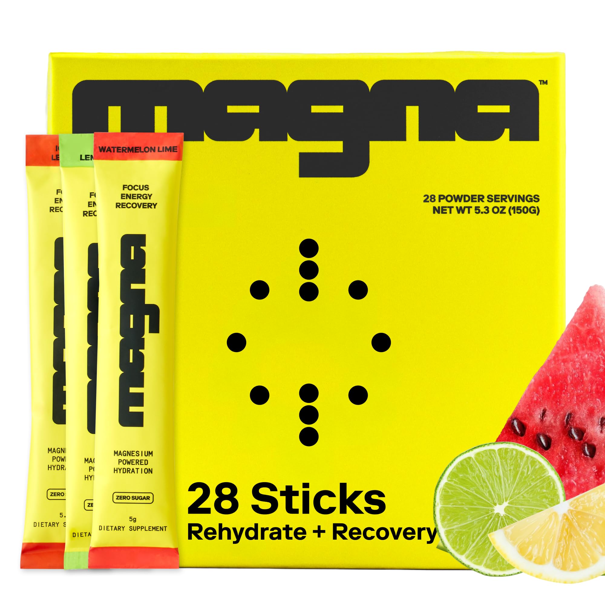 MAGNA front packaging showing product benefits and servings