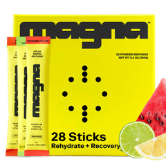 MAGNA front packaging showing product benefits and servings