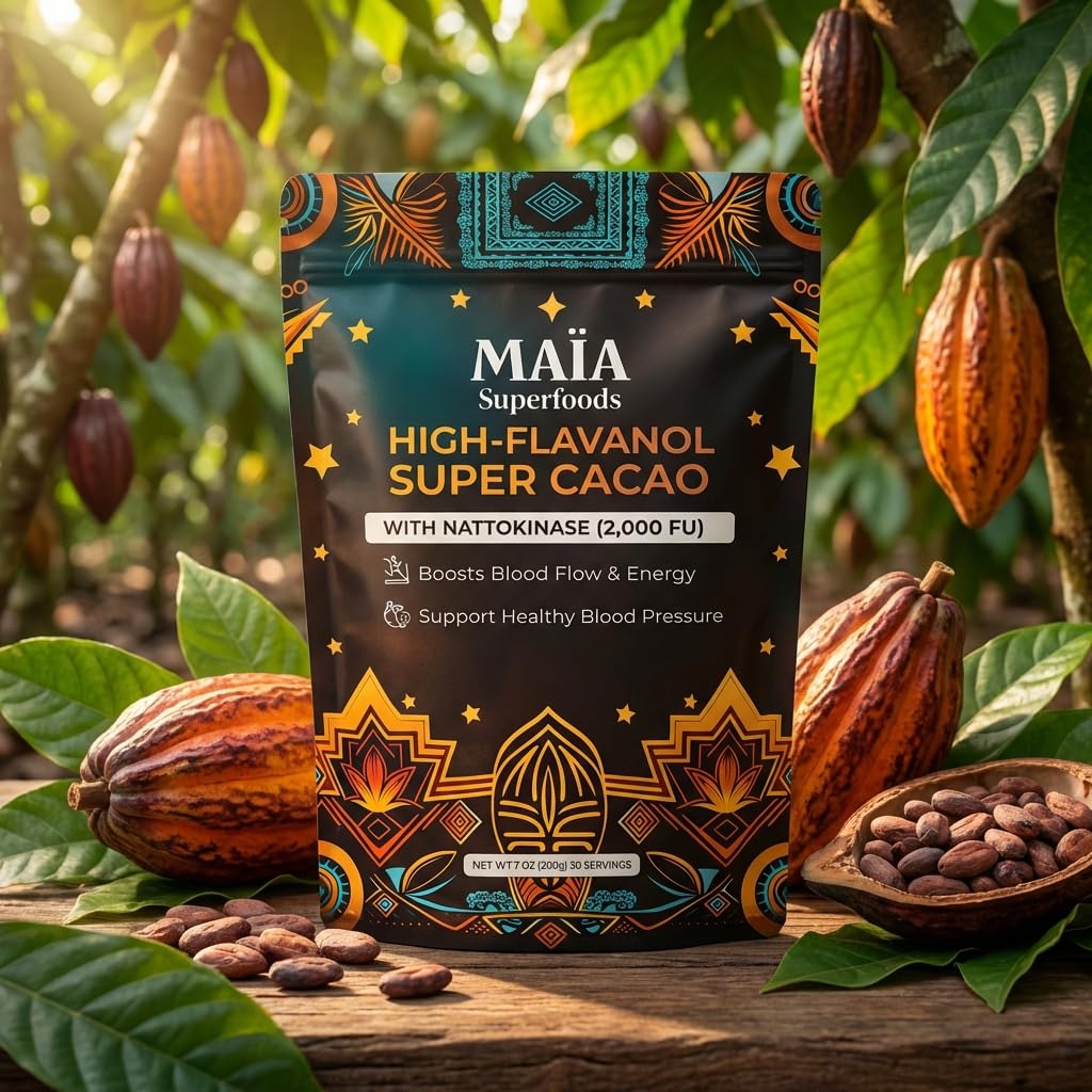 MAÏA SUPERFOODS measuring scale comparison illustrating serving size guidance