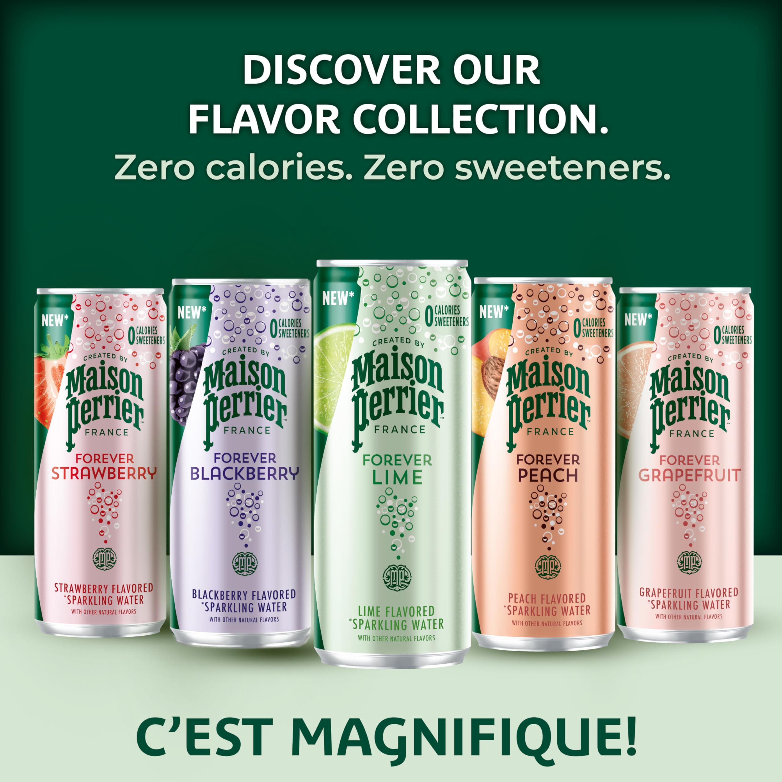 Maison Perrier can label detail emphasizing premium finish and French-made quality