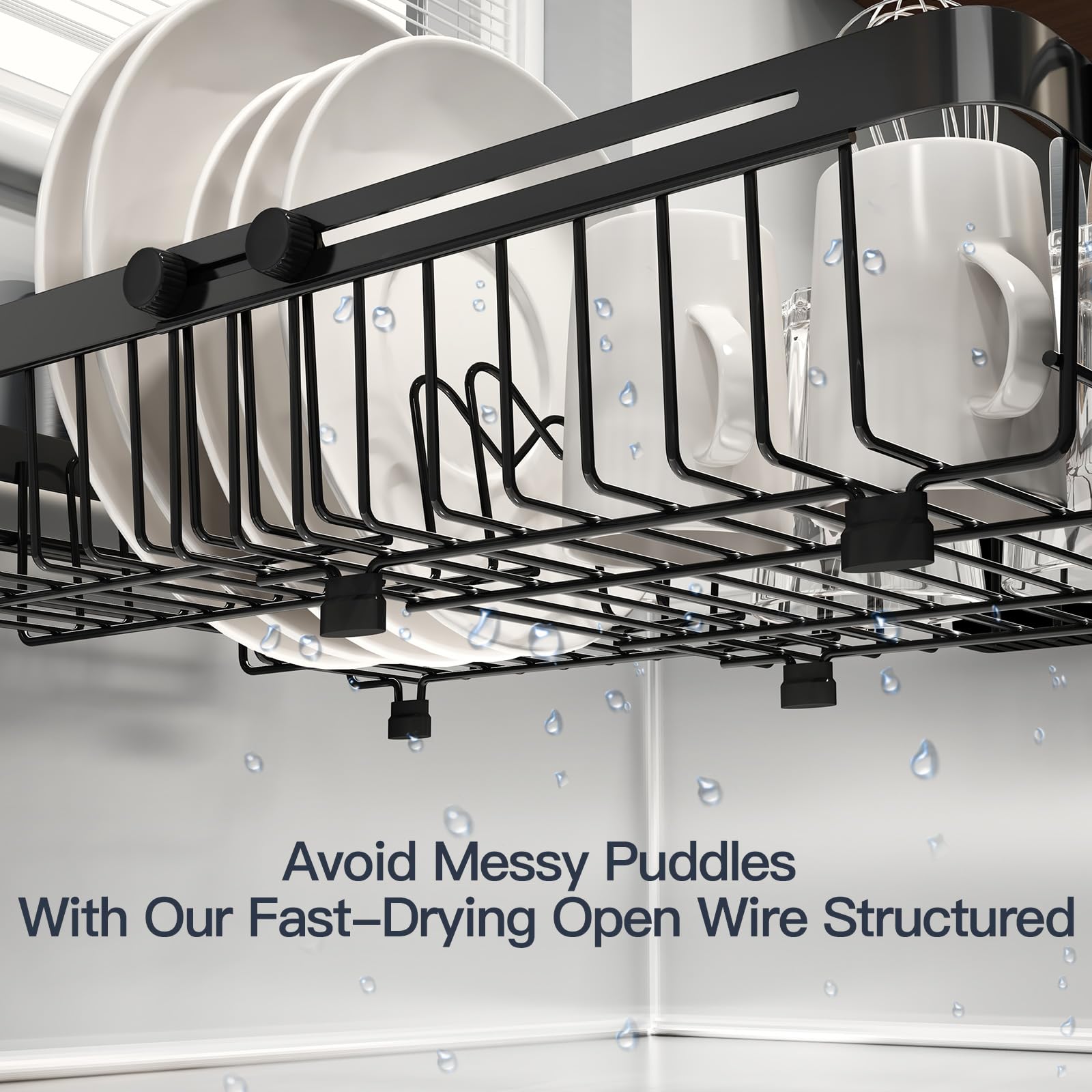 MAJALiS with dishes in use organizing plates and cups for tidy cleanup