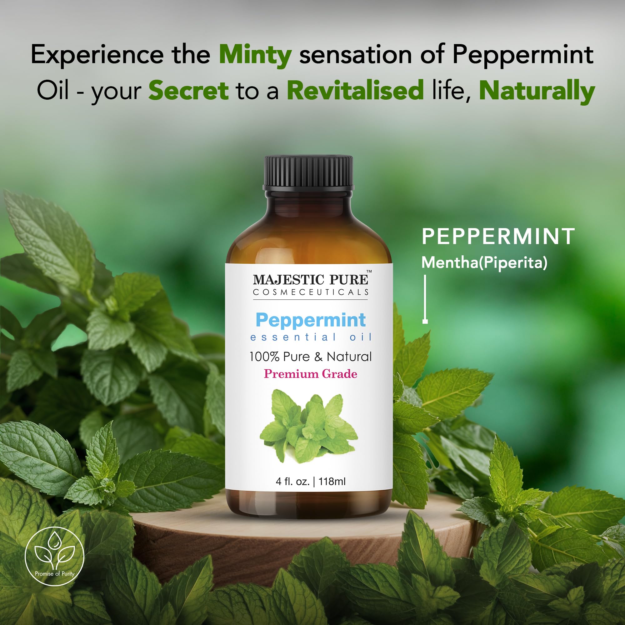 Majestic Pure peppermint with complementary oils displaying blending possibilities