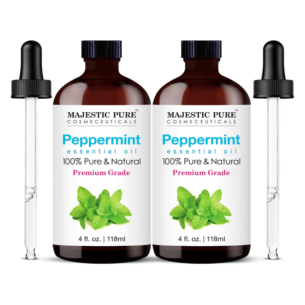 Majestic Pure front packaging twin pack showing size and labeling benefit clarity
