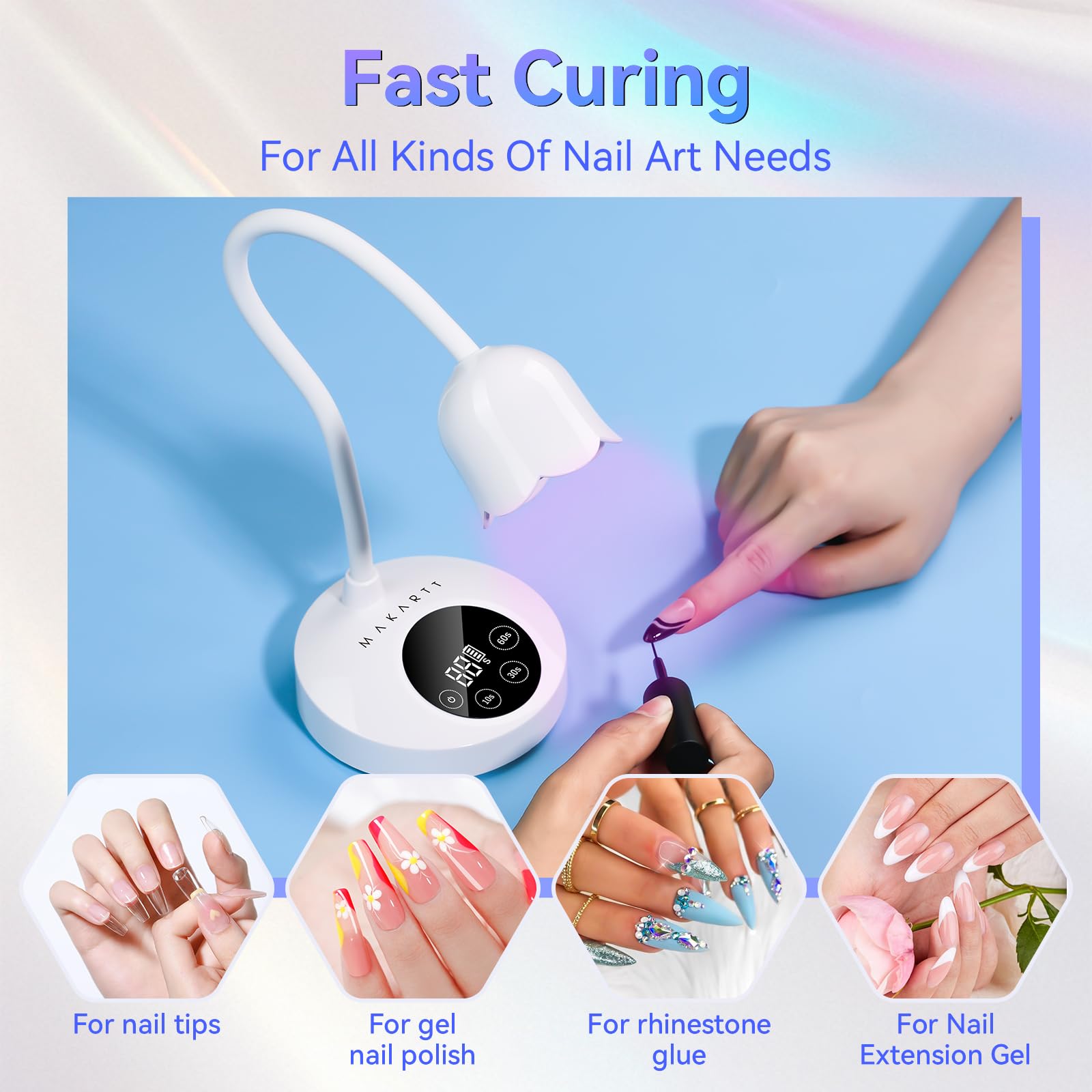 Makartt hand under lamp sensor activating automatic hands-free cure