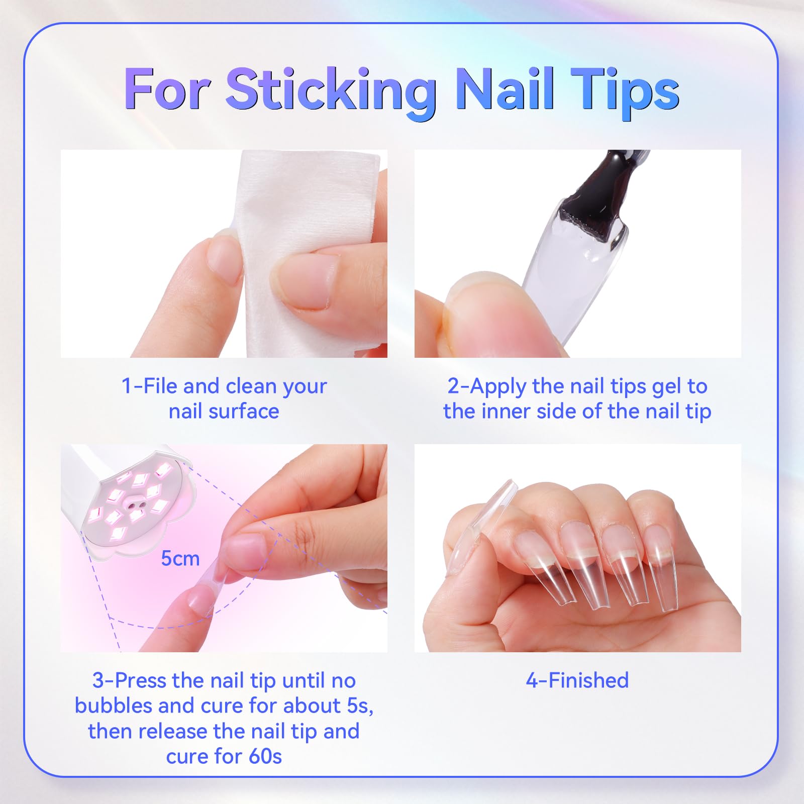 Makartt lamp on a tabletop with nail tools showing home manicure setup