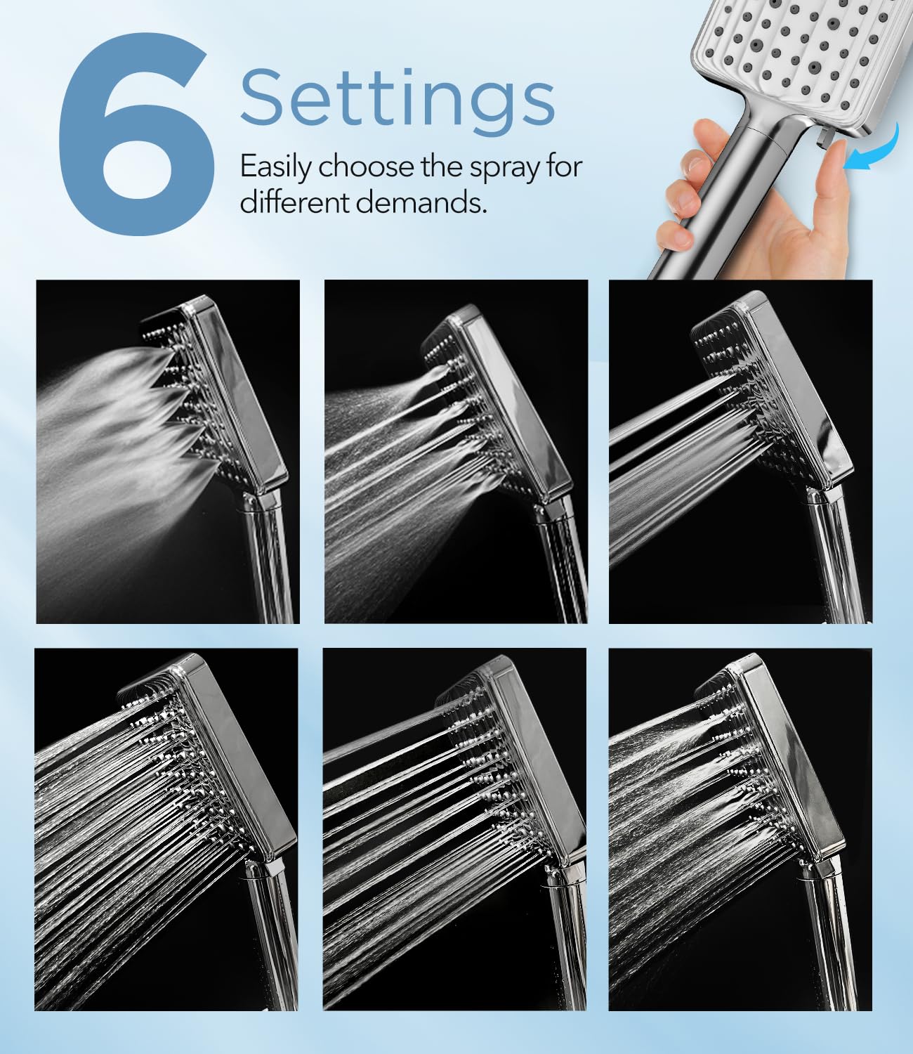 MakeFit anti-clog nozzles detail showing easy cleaning and consistent flow