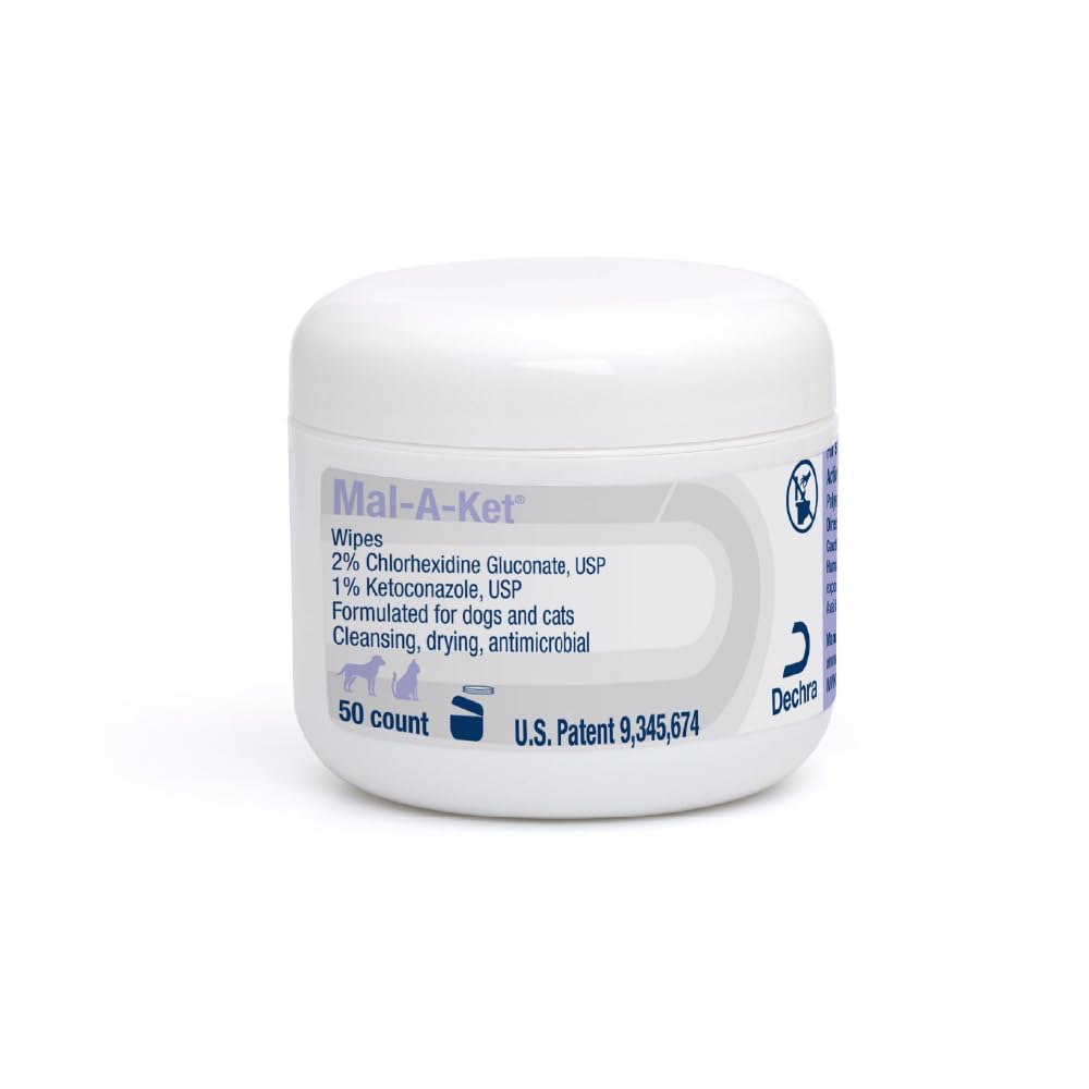 Mal-A-Ket front jar showing label and 50-count packaging benefit