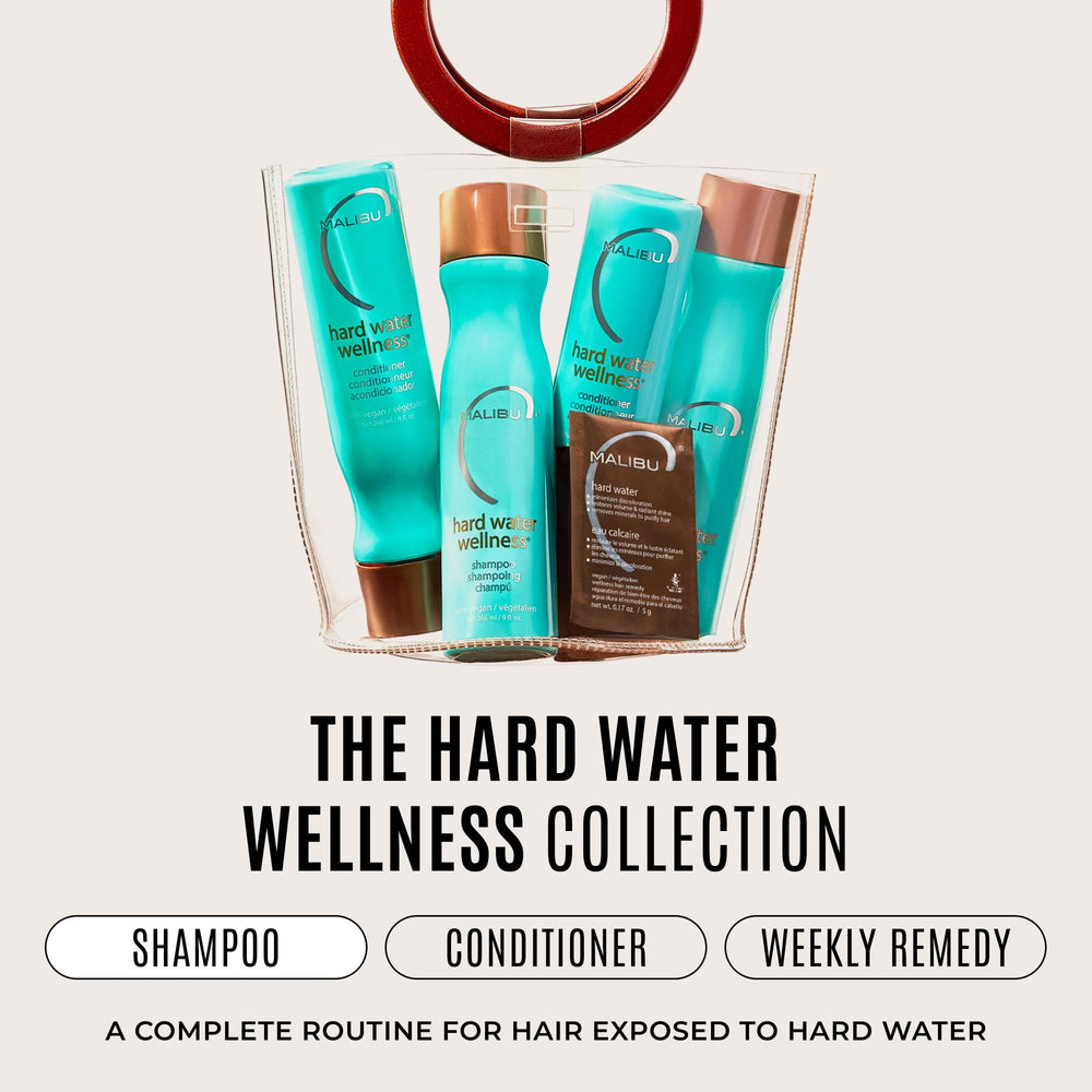 Malibu C label close-up highlighting vegan, sulfate-free, and cruelty-free product benefits