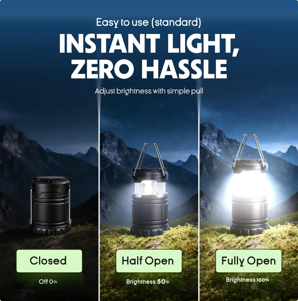 MalloMe inside tent providing even campsite lighting for comfortable use benefit