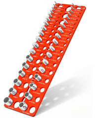 Manalete front view of thread checker showing full gauge and markings for quick identification