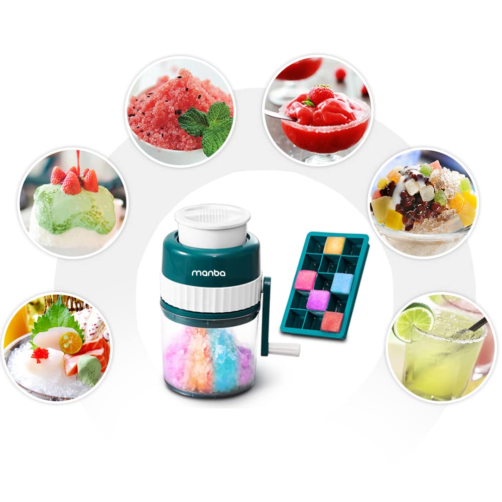 MANBA silicone ice tray filled with 15 cubes for consistent feeding